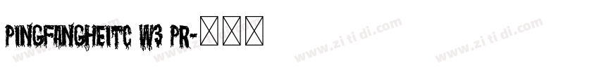 PingFangHeiTC W3 Pr字体转换